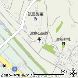 津島公民館周辺の地図
