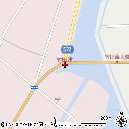 竹田津周辺の地図