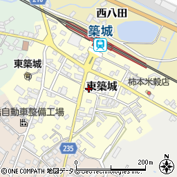 福岡県築上郡築上町東築城106周辺の地図