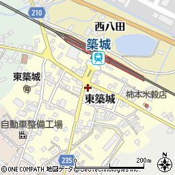 福岡県築上郡築上町東築城103周辺の地図