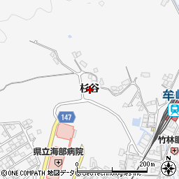 徳島県海部郡牟岐町中村杉谷周辺の地図