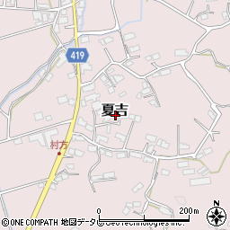 福岡県田川市夏吉周辺の地図