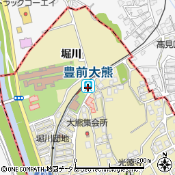豊前大熊駅周辺の地図