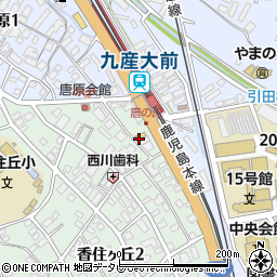 ファミリーマート九産大駅前店周辺の地図