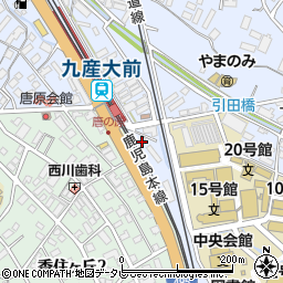 日産レンタカー九産大駅前店周辺の地図