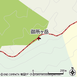 御所ケ岳周辺の地図