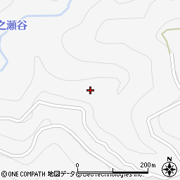 高知県香美市物部町上岡周辺の地図