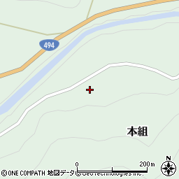 愛媛県上浮穴郡久万高原町本組1965周辺の地図