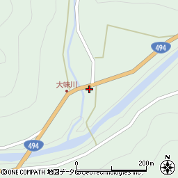 愛媛県上浮穴郡久万高原町本組822周辺の地図