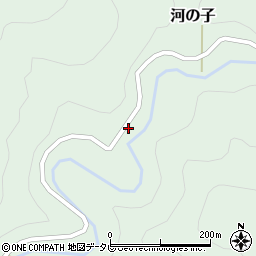 愛媛県上浮穴郡久万高原町河の子68周辺の地図