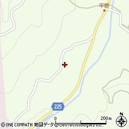 愛媛県伊予市中山町佐礼谷158周辺の地図