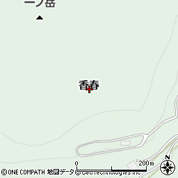 福岡県田川郡香春町香春周辺の地図