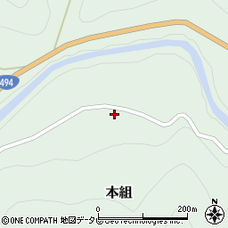 愛媛県上浮穴郡久万高原町本組1944周辺の地図