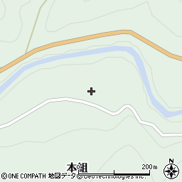 愛媛県上浮穴郡久万高原町本組2072周辺の地図