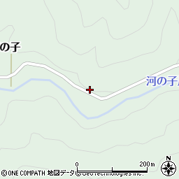 愛媛県上浮穴郡久万高原町河の子186周辺の地図