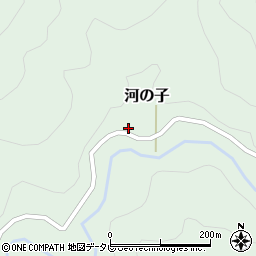 愛媛県上浮穴郡久万高原町河の子79周辺の地図