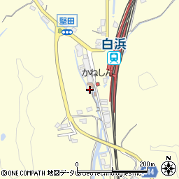 和歌山県西牟婁郡白浜町堅田1384周辺の地図