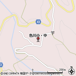 那智勝浦町立色川中学校周辺の地図