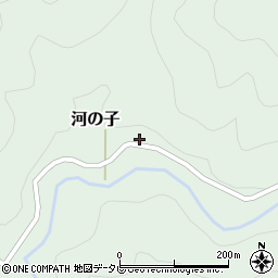 愛媛県上浮穴郡久万高原町河の子172周辺の地図