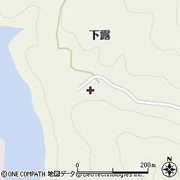 和歌山県田辺市下露60周辺の地図