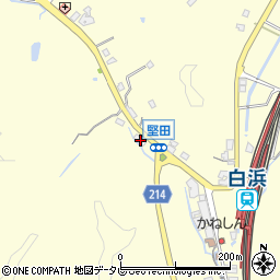 和歌山県西牟婁郡白浜町堅田1403-1周辺の地図