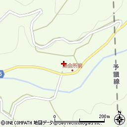 愛媛県伊予市中山町佐礼谷372周辺の地図