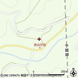 愛媛県伊予市中山町佐礼谷406周辺の地図