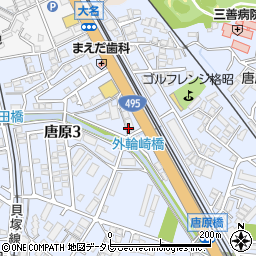 無法松福岡東店周辺の地図