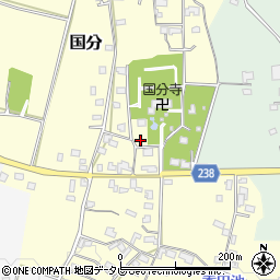 国分寺三重塔周辺の地図