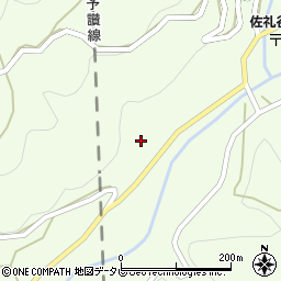 愛媛県伊予市中山町佐礼谷448周辺の地図