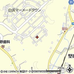 和歌山県西牟婁郡白浜町堅田2578-310周辺の地図