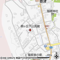 錦ヶ丘下公民館周辺の地図