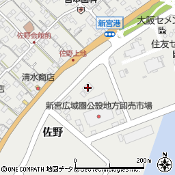 ベルホール中本三佐木斎場周辺の地図