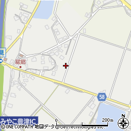 福岡県京都郡みやこ町呰見周辺の地図