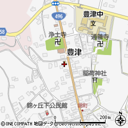 セブンイレブン豊津錦町店周辺の地図