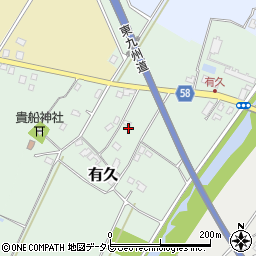 福岡県京都郡みやこ町有久133周辺の地図