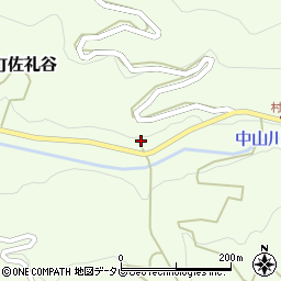 愛媛県伊予市中山町佐礼谷1296周辺の地図