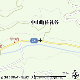 愛媛県伊予市中山町佐礼谷甲-1195周辺の地図