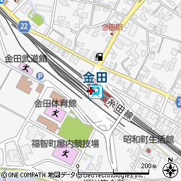 金田駅周辺の地図