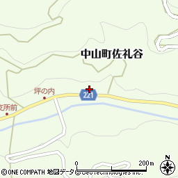 愛媛県伊予市中山町佐礼谷1148周辺の地図