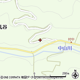 愛媛県伊予市中山町佐礼谷甲-1333周辺の地図