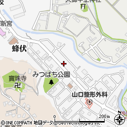 和歌山県新宮市蜂伏周辺の地図