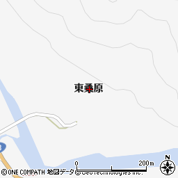 徳島県海部郡海陽町小川東桑原周辺の地図