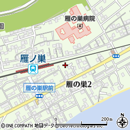 福岡県福岡市東区雁の巣周辺の地図