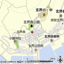 福岡県福岡市西区玄界島周辺の地図