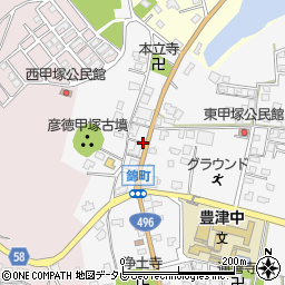 豊津入口周辺の地図