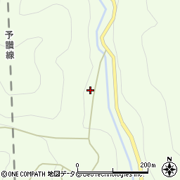 愛媛県伊予市中山町佐礼谷丙-1160周辺の地図