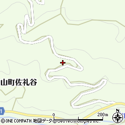 愛媛県伊予市中山町佐礼谷1275周辺の地図