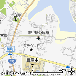東甲塚公民館周辺の地図