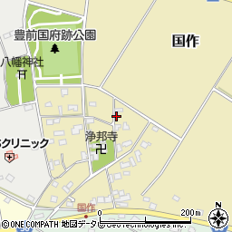 福岡県京都郡みやこ町国作394-2周辺の地図